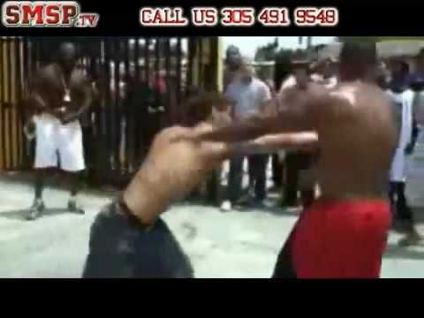 Still frame from the fight footage